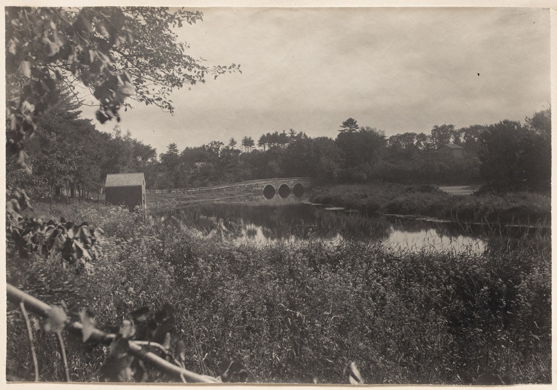 Photograph Album of the Newell Family of Newton, Massachusetts - Charles River and Weston Bridge -