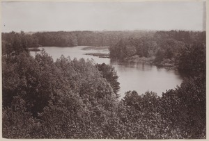 Photograph Album of the Newell Family of Newton, Massachusetts - Charles River from Norumbega Tower -