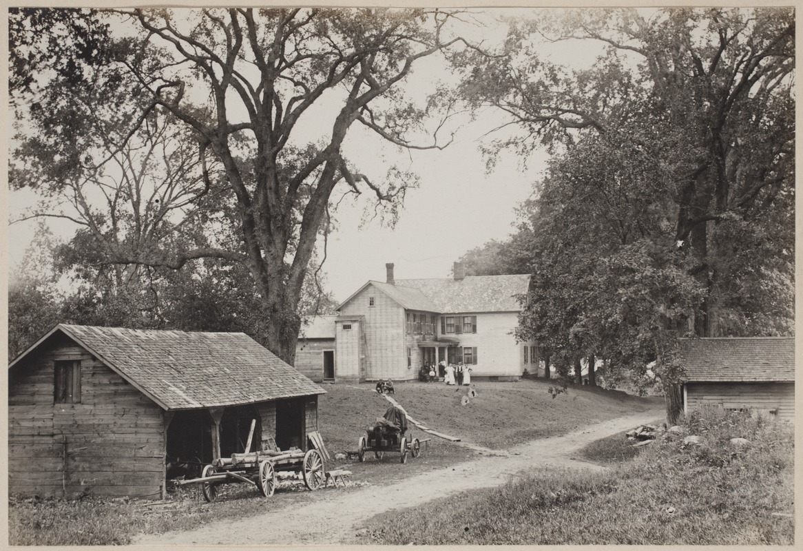 Photograph Album of the Newell Family of Newton, Massachusetts - Newell Homestead, Rear View -