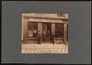 Western Union office in 1885, New Bedford, MA