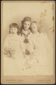 Studio portrait of three girls