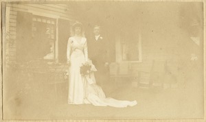 Double-sided page from photo album