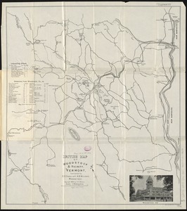 Driving map of Woodstock & vicinity, Vermont