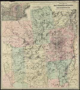 Colton's map of the New York Wilderness and the Adirondacks