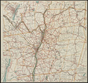 Road map of the Albany-Troy district