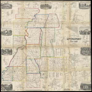 Gillette's map of Livingston Co., New York