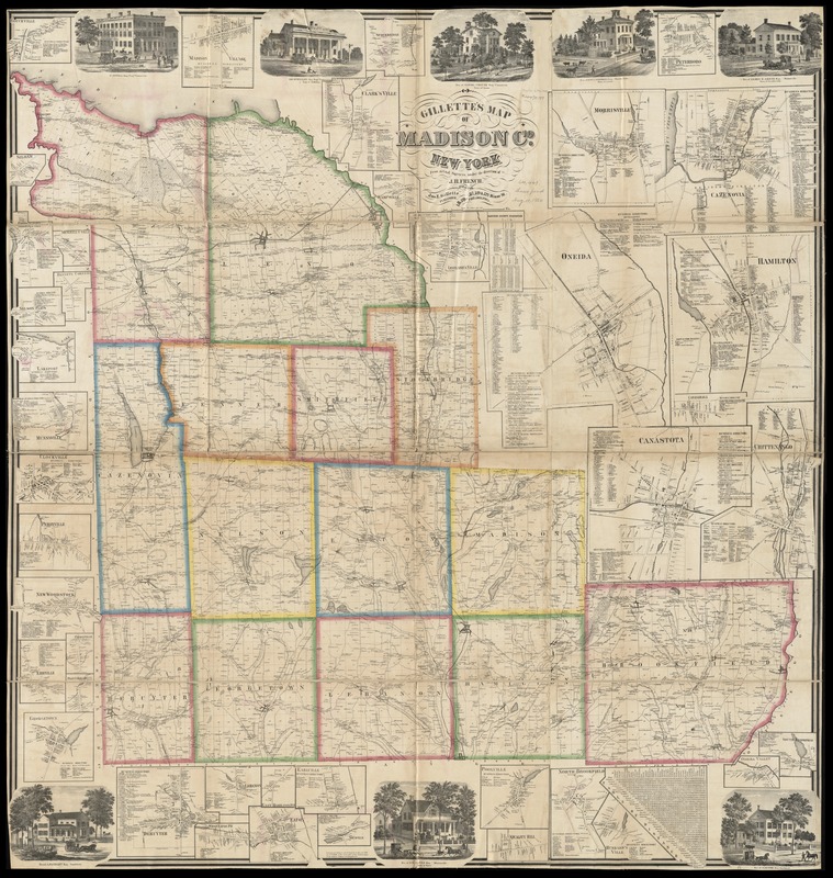 Gillette's map of Madison Co., New York