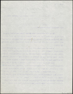 Reisinger, Hugo, 1856-1914 typed letter signed to Hugo Münsterberg, New ...