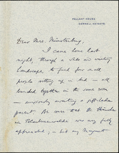 Titchener, Edward Bradford, 1867-1927 Autograph Letter Signed To Hugo ...