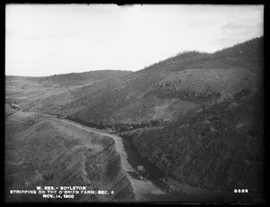 Wachusett Reservoir, stripping on the O'Brien farm, Section 6, Boylston, Mass., Nov. 14, 1900