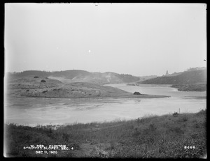 Wachusett Reservoir, stripped slopes at the Ox-bow, Section 4, Clinton, Mass., Dec. 11, 1900