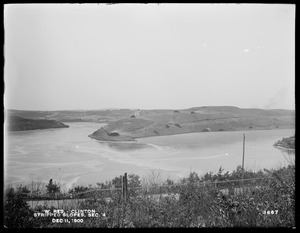 Wachusett Reservoir, stripped slopes at the Ox-bow, Section 4, Clinton, Mass., Dec. 11, 1900