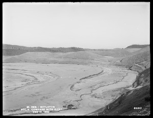 Wachusett Reservoir, Section 6, looking towards Dumping Platform No. 7 (compare with No. 3237), Boylston, Mass., Dec. 15, 1900