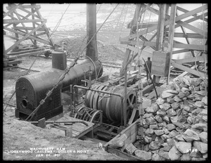 Wachusett Dam, hoisting machinery of Lidgerwood Cableway No. 2, Clinton, Mass., Jan. 24, 1901