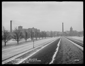 Distribution Department, Chestnut Hill Low Service and High Service Pumping Stations, Brighton, Mass., Jan. 25, 1901