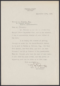 Herbert Brutus Ehrmann Papers, 1906-1970. Sacco-Vanzetti. Correspondence re: research and publication of The Untried Case, 1928-1937. Box 2, Folder 18, Harvard Law School Library, Historical & Special Collections