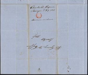 Charles H. Shepard to George Coffin, 2 September 1848