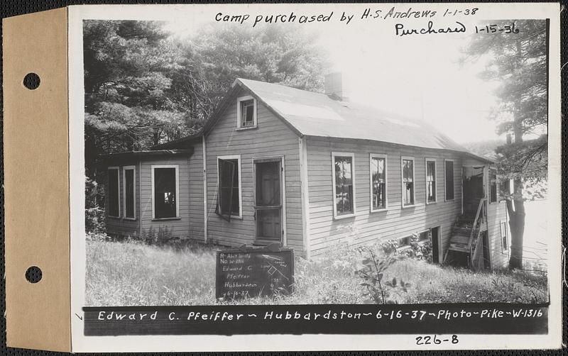 Edward C. Pfeiffer, camp, Hubbardston, Mass., Jun. 16, 1937 Digital