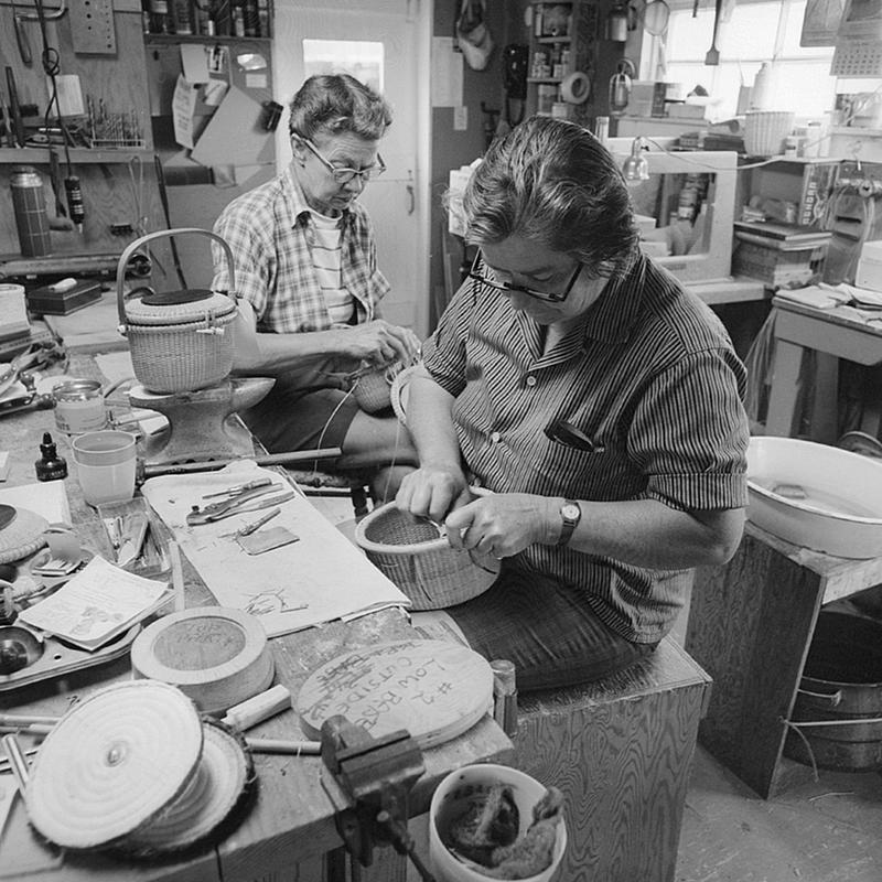 Basket weavers, Nantucket, MA