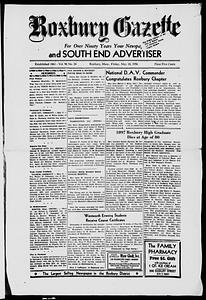 Roxbury Gazette and South End Advertiser, May 18, 1956