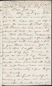 Letter from Zadoc Long to John D. Long, May 10, 1867