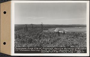 Contract No. 82, Constructing Quabbin Hill Road, Ware, panorama from site of proposed service building on Quabbin Hill, compass bearing south 12 degrees east, Ware, Mass., Jun. 7, 1940