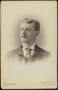Boston Latin School 1887 Senior portrait, Henry Rich