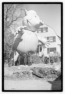Giant pig character balloon