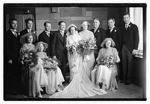 Wedding, daughter of Mrs. Richard Howard taken at Presentation Church Oak Sq. Brighton