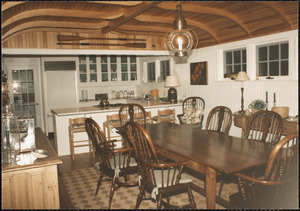 Interior photograph of the dining room at 5 Carew Lane