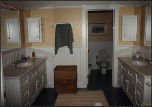 Interior photograph of the master bathroom at 5 Carew Lane