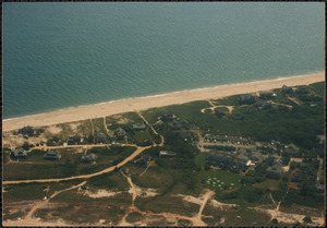 Aerial view of 119 Wauwinet Road and surrounding homes