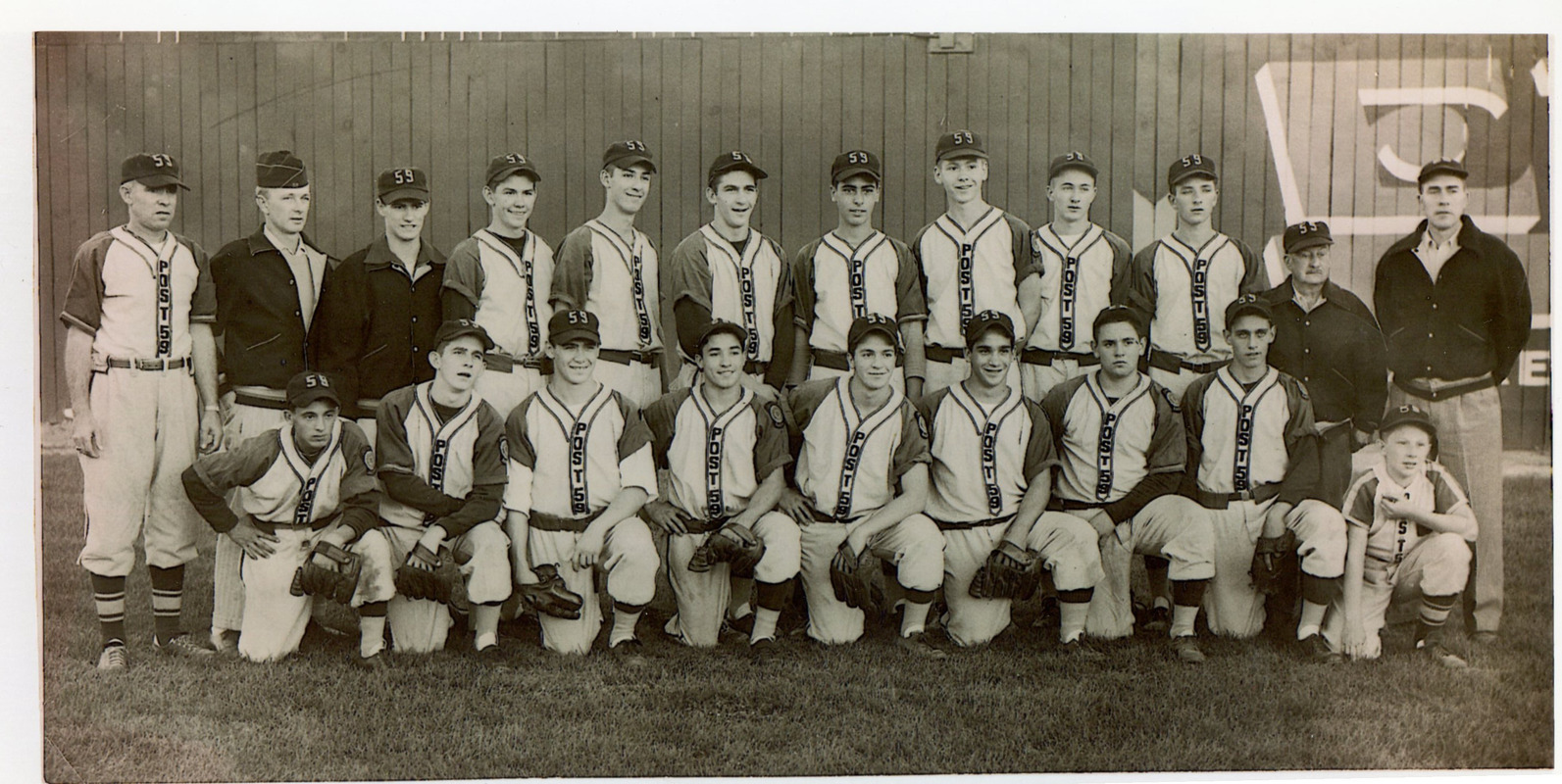 Milford American Legion 1950s baseball team
