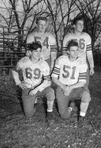 Members of Milford High School football team 1947