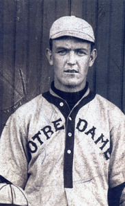 Milfordian Wendell Phillips in Notre Dame basebal uniform 1908
