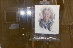 Completed portrait of Paul E. Curran by Willam Draper
