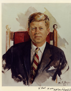 Portrait of JFK by William Draper, 1962