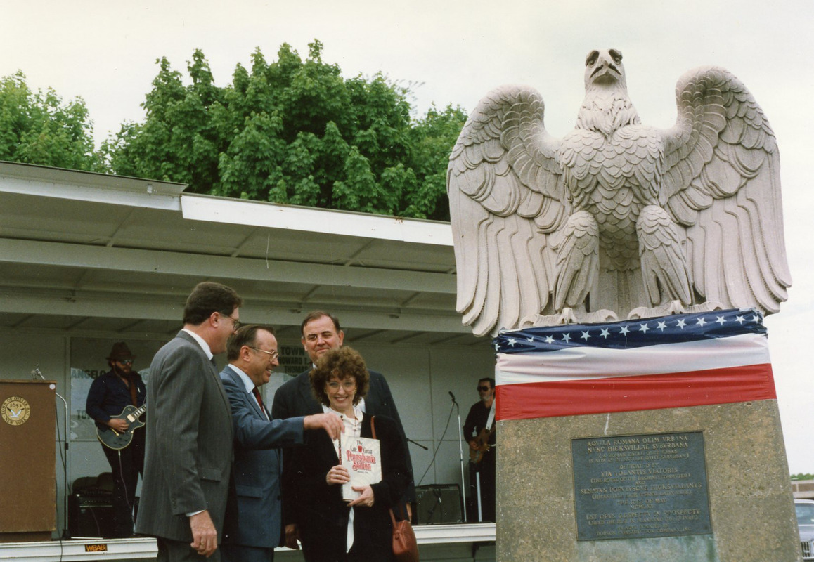 Milford granite eagle in Hicksville, NY Digital Commonwealth