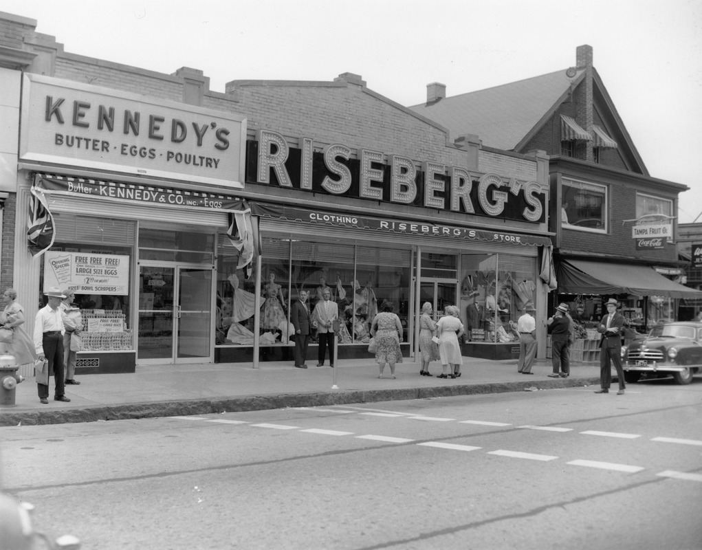 Main St. storefronts 1950s