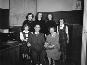 Police Chief Fitzpatrick Christmas party 1950