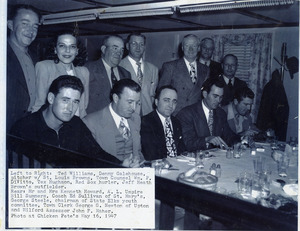 Ted Williams at Chicken Pete's Restaurant
