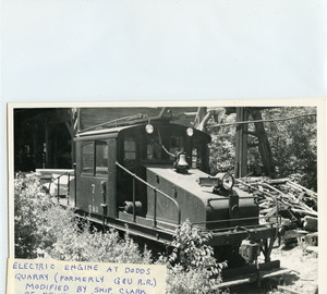Electric engine at Dodds Quarry