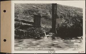 Ware River, stream gage at Coldbrook, 30, Coldbrook, Oakham, Mass., Jun. 8, 1928