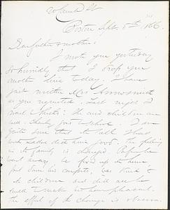 Letter from John D. Long to Zadoc Long and Julia D. Long, September 5, 1866