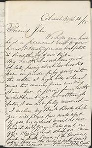 Letter from Thomas F. Cordis to John D. Long, September 14, 1868