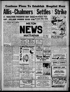 Milton Mattapan News, December 12, 1946