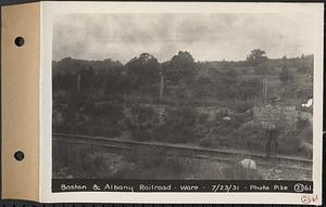 Contract No. 21, Portion of Ware-Belchertown Highway, Ware and Belchertown, land of Boston and Albany Railroad, Plan No. S-5 Ware, Mass., Jul. 23, 1931