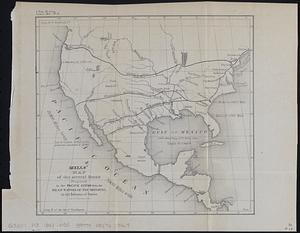 Mills map of the several routes proposed to the Pacific Ocean from the head waters of the Missouri, to the Isthmus of Darien