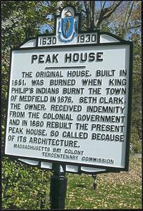 Peak House sign