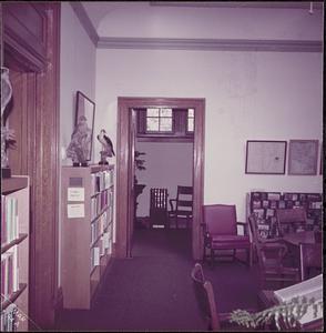 Lawrence Library, reading room, east wing, looking north